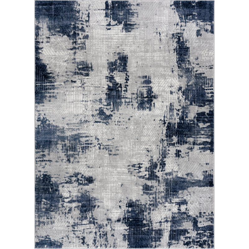 Abstract Indoor Rug, Rectangle 12'6" x 15'