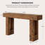 Console 63 po, canapé long derrière le canapé, table d'entrée en bois-1688961886