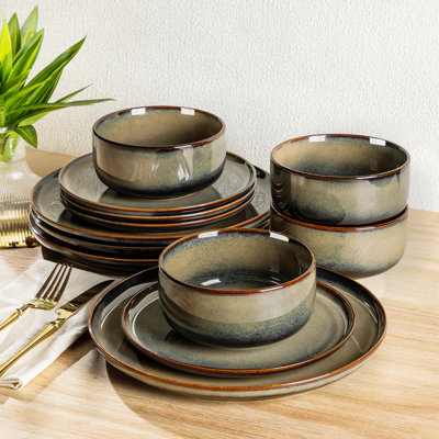 12 Pieces Ceramic Dinnerware Sets for 4