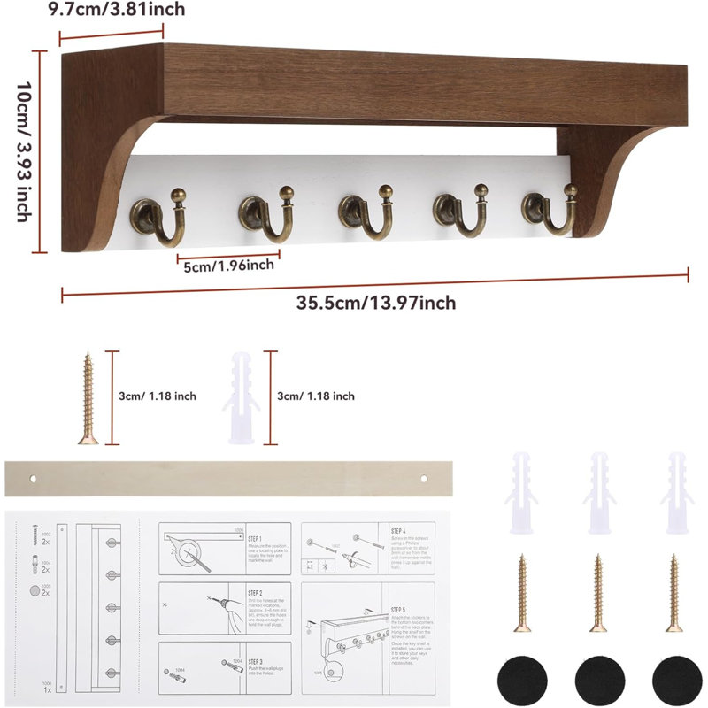 Jaymalin Metal Wall Organizer