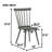 [Set Of 2]Dining Chairs, Solid Wood Side Chairs, Easy Assembly-1816670581