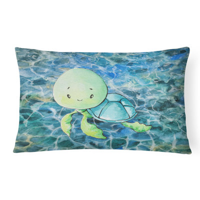  Sea Turtle Indoor/Outdoor Throw Pillow