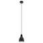 Faxon 1 - Light Black/White Bowl Pendant