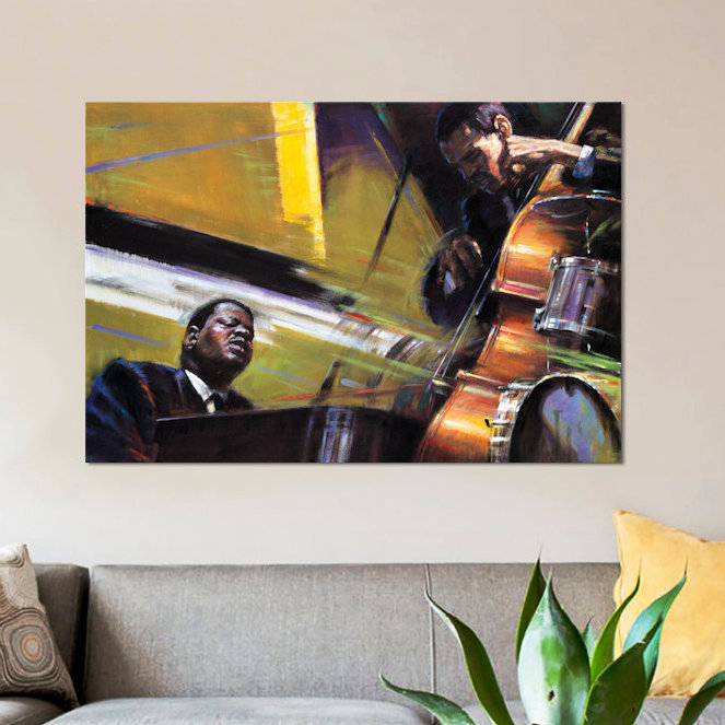 " Trio " by Jin G. Kam, 8" H x 12" W x 0.75" D