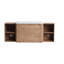 Meuble-lavabo mural 52 po avec lavabo en céramique et tablettes de rangement et 1 porte à fermeture en douceur-123148683