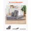 Convertible Flip Chair with 5 Adjustable Position Folding Floor Lazy Sofa Grey