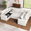 Canapé modulaire en chenille Seybert-1470483919
