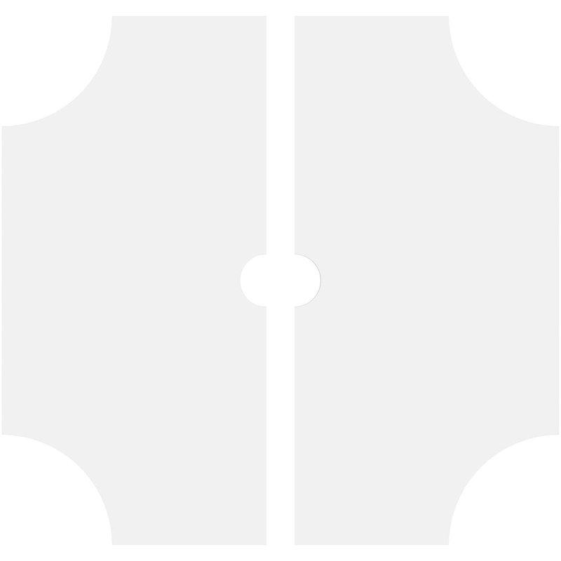 Médaillon de plafond contemporain en PVC Haus Haus, H 1 po x l 30 po x P 30 po