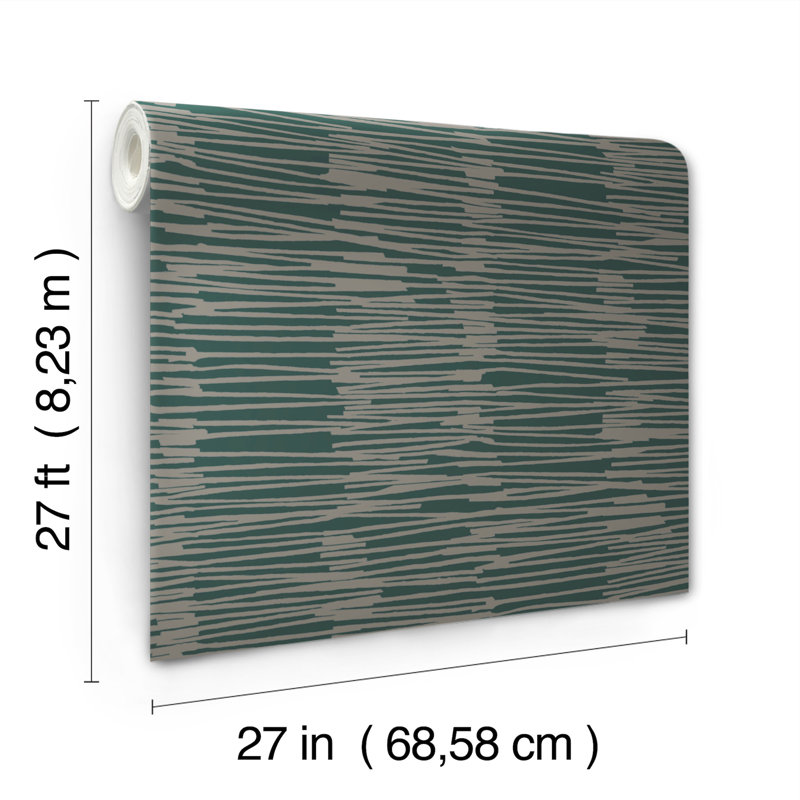 Papier peint eau avec roseau, Vert