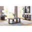 Table à 2 tablettes en noyer pour bureau, fabriquée à partir d'une console rectangulaire en peuplier avec 2 tablettes