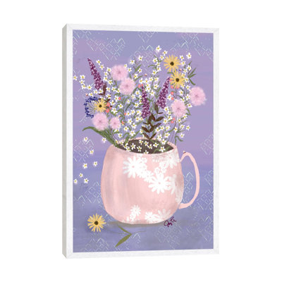 Wildflower Vase I by Joy Laforme - Painting on Canvas