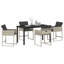 Garden Dining Set 5 Pcs Poly Rattan-258196584-258196588