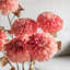 Faux Stem Dahlia Orange 730mm (6pk)-230803432