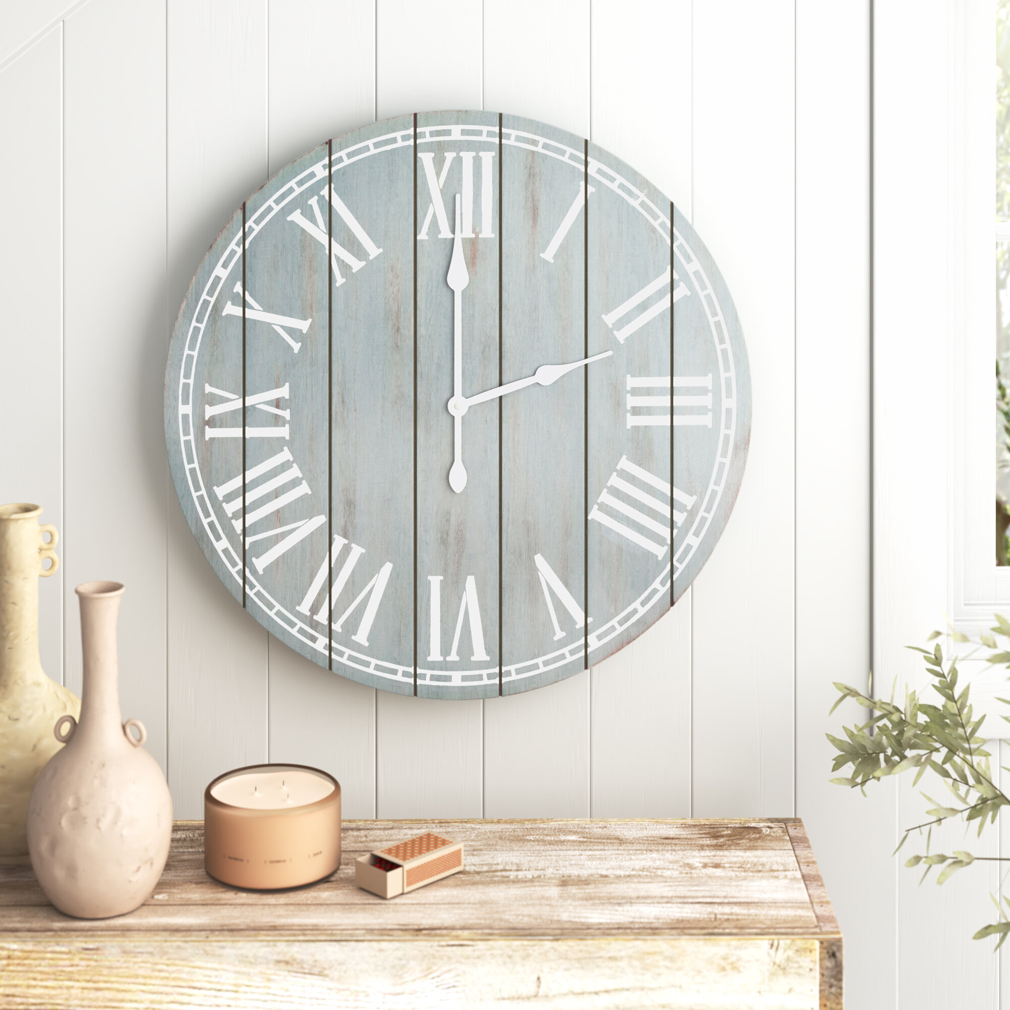 Sand & Stable Wycomb Wood Wall Clock & Reviews | Wayfair