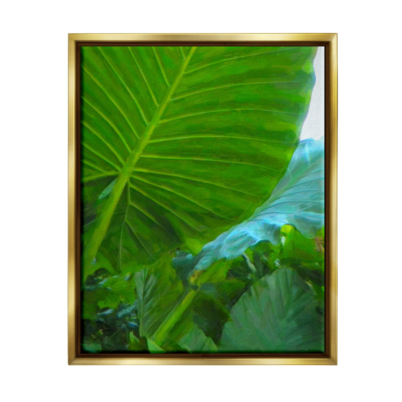 «Stupell Industries Green Palm Leaf», peinture sur toile par Graffi * Tee Studios, H 31 po x l 25 po x P 1,7 po