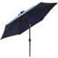 Martigues 2.5m Traditional Parasol with Lights-358898744
