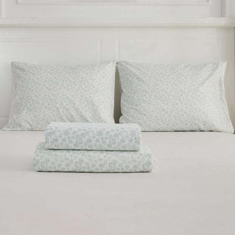 Gogreen 100% Cotton 3PC Deep Pocket Twin Sheet Set Fit 16", Breathable Super Soft Twin Size Sheet Set, Luxury Hotel Style Home Decor Twin Bed Sheet Set, Gift For Women, Men