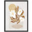 Mid-Century moderne abstrait floral dans un vase classique, illustrations rustiques, affiche encadrée-109747381-109747384