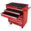 Chariot à outils multifonctionnel avec 7 roulettes - Rouge-125615670