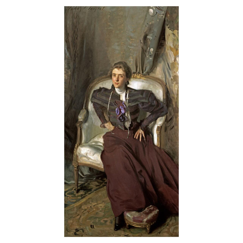 Portrait de Mlle Alice Brisbane 0,25 par John Singer Sargent, H 40 po x l 32 po