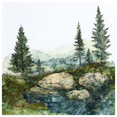 Mountain Forest Landscape Bedding Nature Bedspread Scenic