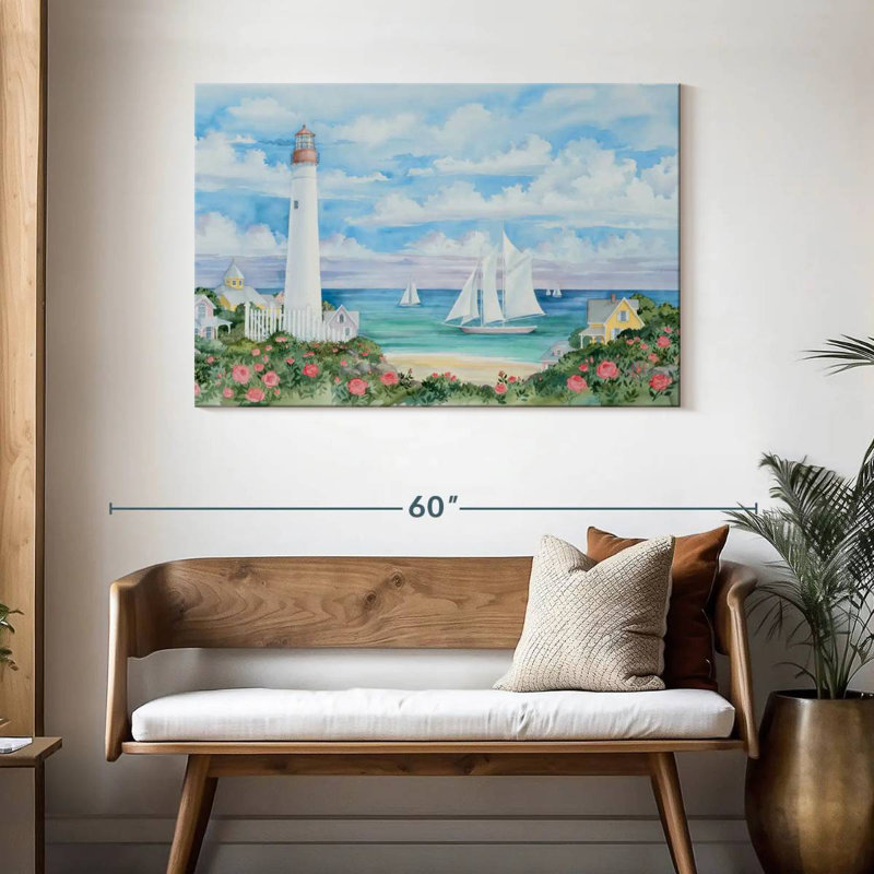 Aletra Ocean View Lighthouse, 30" H x 45" W
