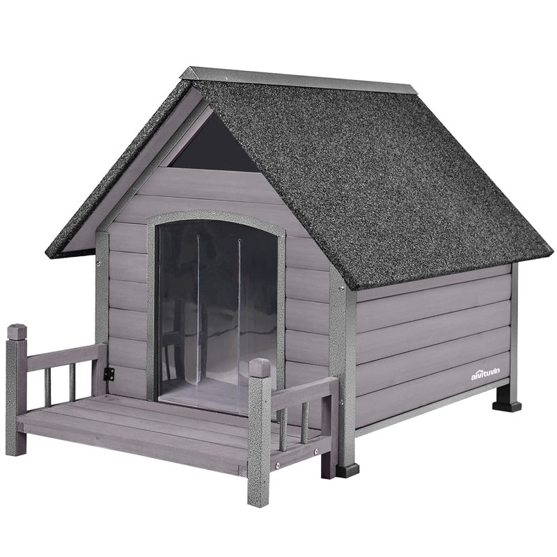 Niche pour chien Dawnie, Gris, H 32,6 po x l 32,9 po x P 45 po