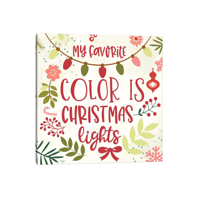 My Favorite Colour by Mollie B. - Wrapped Canvas Print, 30.48 cm H x 30.48 cm W