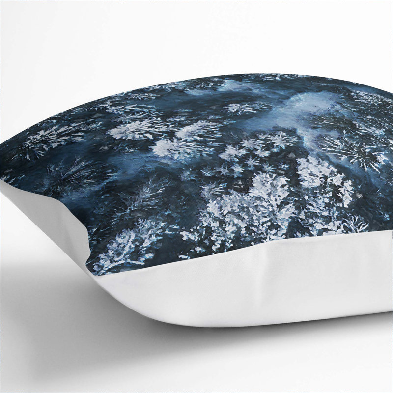 Winter Forest in Bavaria Germany Cushion with Filling, 55cm H x 55cm W x 20cm D, White