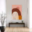 Coucher de soleil abstrait, paysage biologique moderne, art mural montagne-1761957315