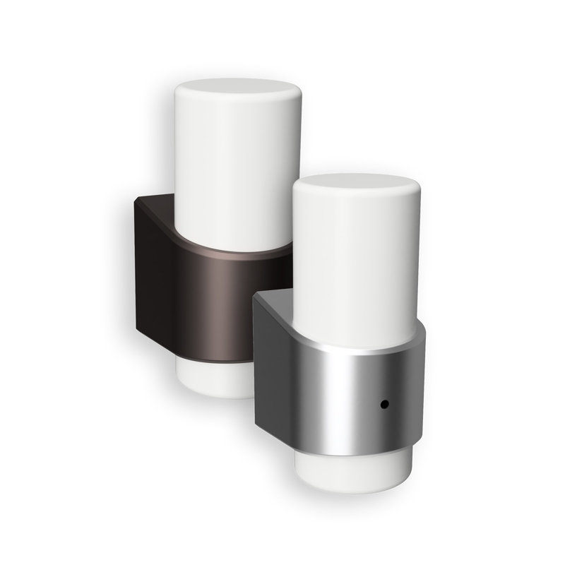 Cosmopolitan White and Nickel LED Night Light with Sensor