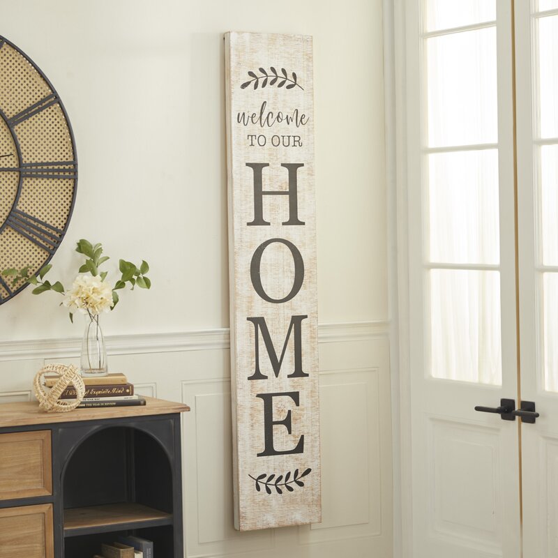 Wood Text & Numbers Wall Decor