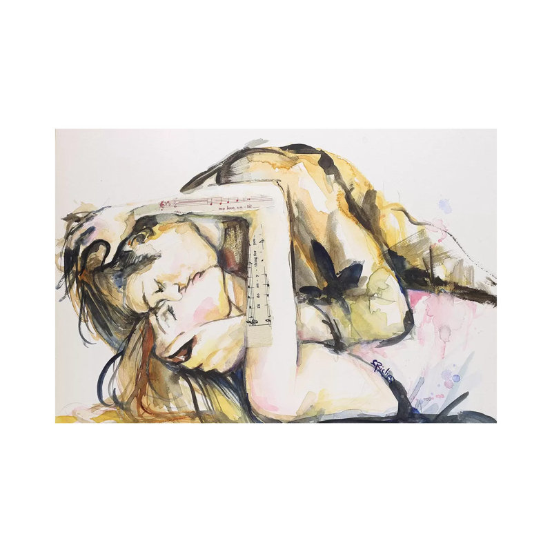 I'd Do Anything For You by Sara Riches - Wrapped Canvas Painting, 66.04 cm H x 45.72 cm W x 1.91 cm D
