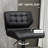 Swivel Upholstered Adjustable Height Counter Stool with Metal Frame-407801590