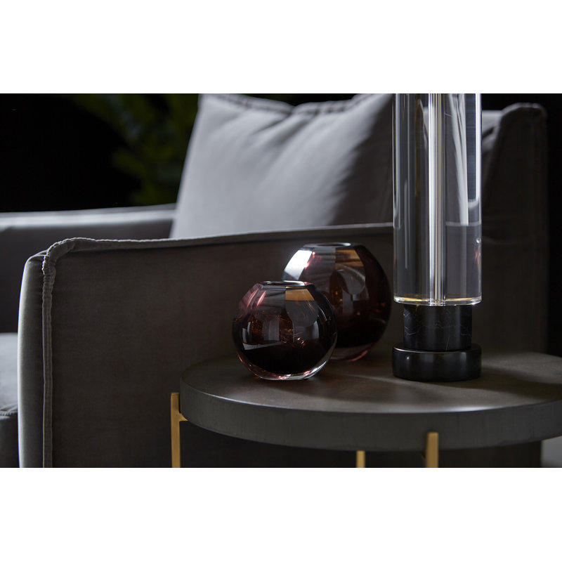 Rosalind Glass Table Vase, 4" H x 4.25" W x 4.25" D