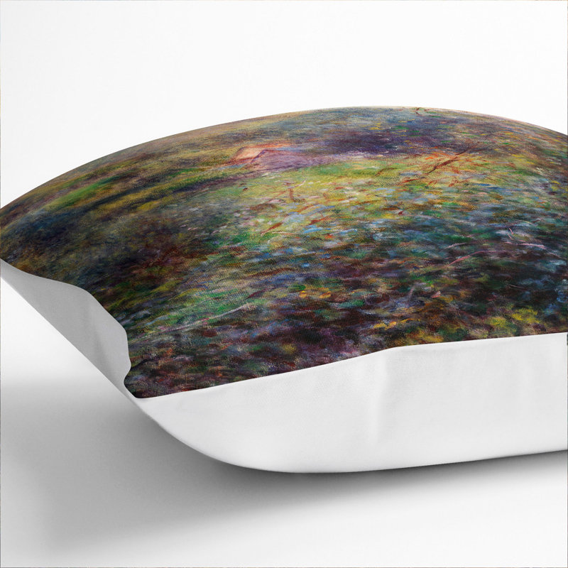 Environs Of Berneval Square Throw Cushion, 40cm H x 40cm W x 15cm D, White