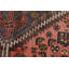 Tapis rouge en laine des années 1980 4 pi 5 po x 7 pi 2 po Fidella