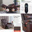 Fauteuil de massage chauffant en cuir véritable-98194844