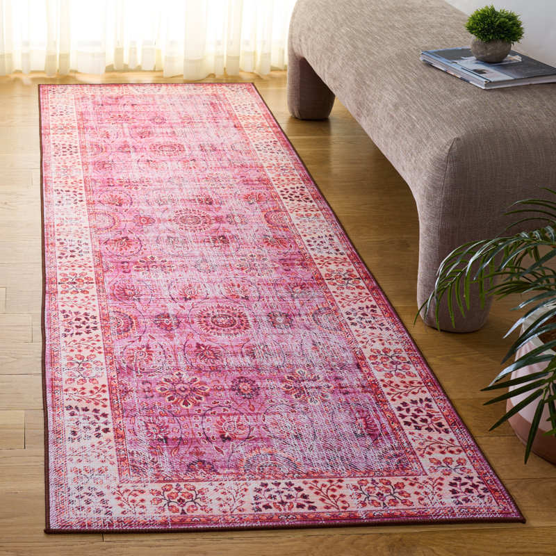 Tapis oriental performant lavable à la machine Tucson 204 M / W S / R, Tapis de couloir 2 pi 6 po x 8 pi