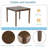 Elegant 5-piece Wooden Dining Table Set