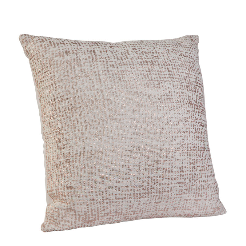 Lyric White/Gold Throw Pillow