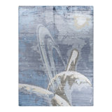 Overdyed One-of-a-Kind 9' 1" X 12' 2" Hand Knotted Area Rug