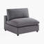 Fauteuil de chambre sans accoudoirs Cassandra: Finition gris anthracite-961843886