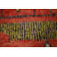 Tapis oriental marocain orange en laine 7 x 10