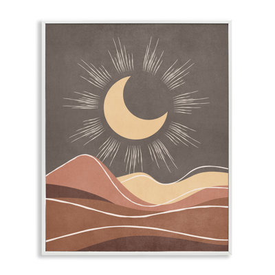 «Boho Moon over Desert», estampe numérique par Nataly White