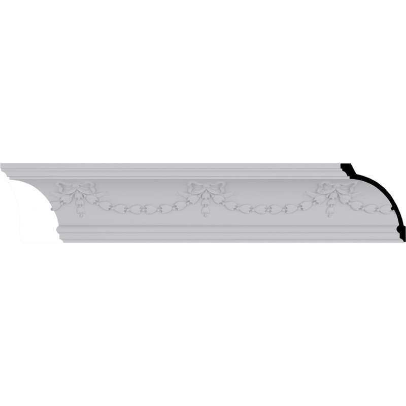 Federal White Polyurethane Crown Moulding 94.5" Length