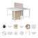 Bush Business Furniture Hustle 2 Person Computer Desk With Mobile File Cabinets, Power Grommets, And Privacy Screen