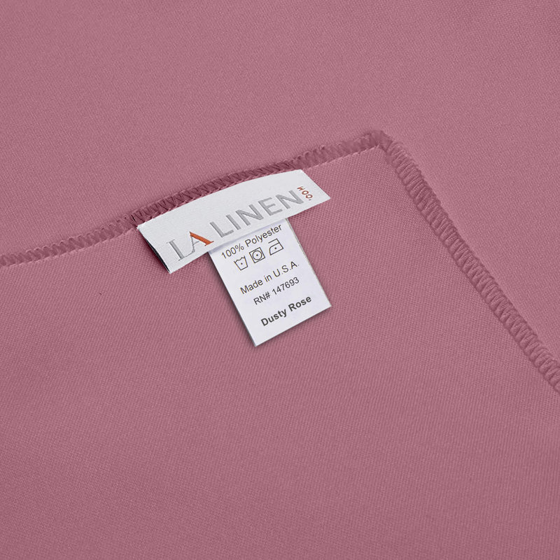 Nappe rectangulaire en polyester résistante aux taches Fisher, 144 po x 60 po, Vieux rose