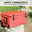 Refroidisseur de camping portatif rouge pour la pêche en plein air 65QT