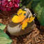 Butterflies on Rocks Yellow Mocker Swallowtail Statue